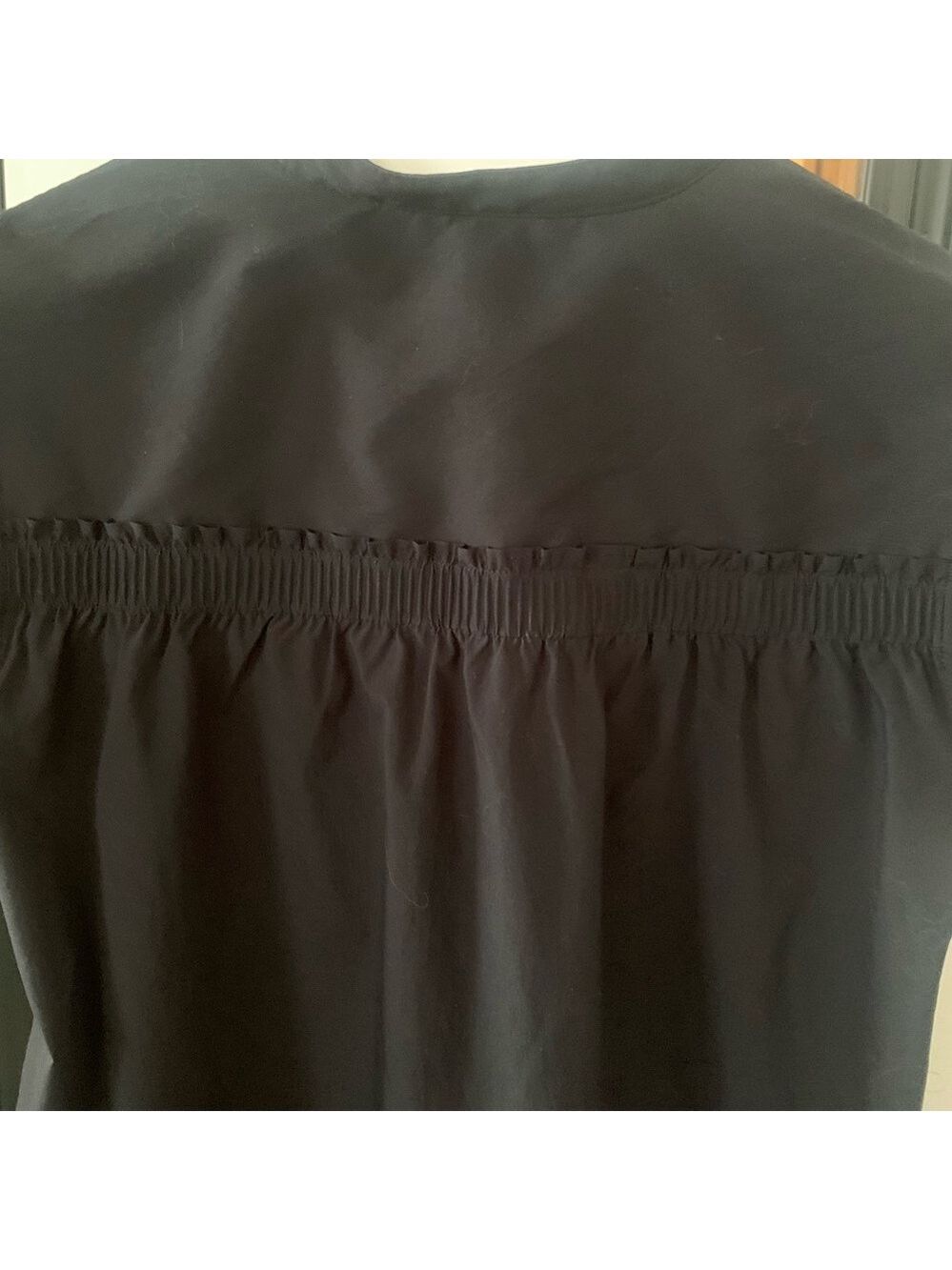 ATHLETA Black Poplin Travel Shirt - Picture 7 of 7